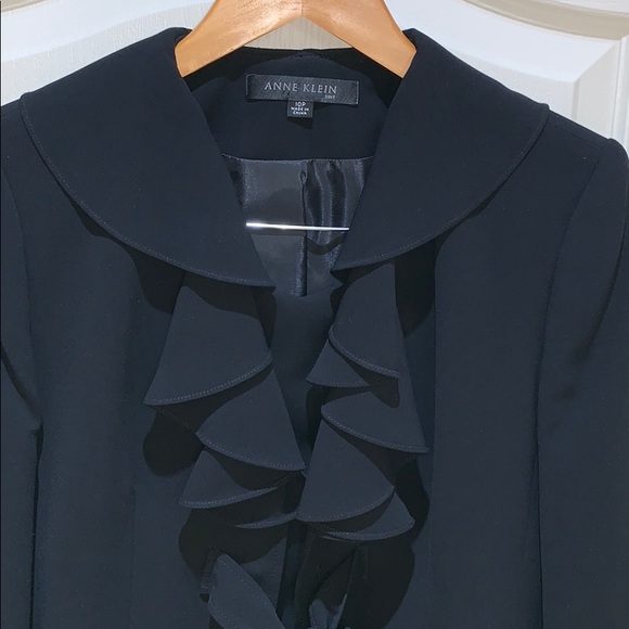 2pc, ruffled jacket suit. - Picture 3 of 3